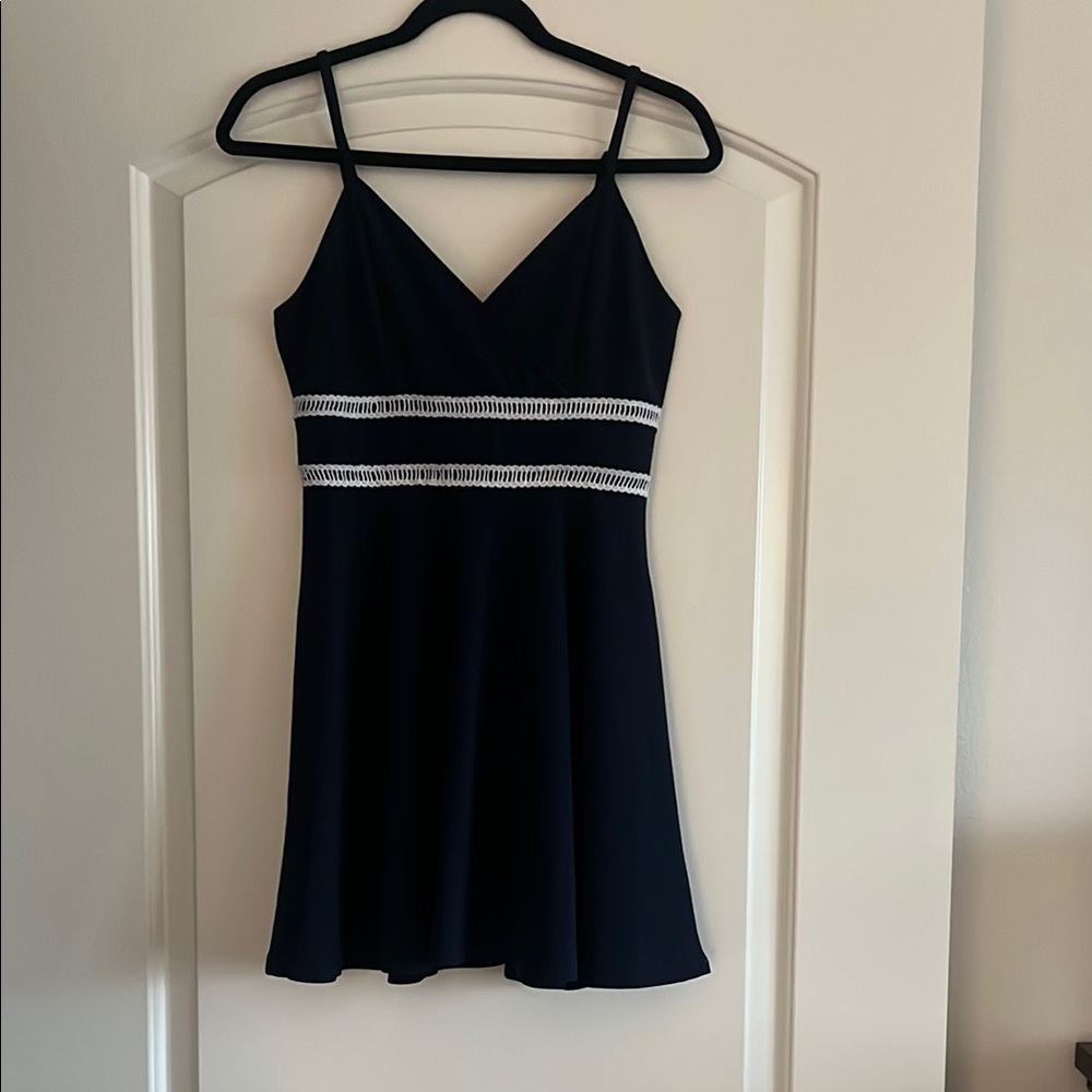 Francesca's Collections Black and White Mini Dress